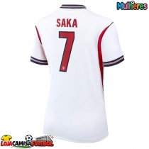Camisa de Futebol Inglaterra Bukayo Saka #7 Equipamento Principal Mulheres Mundo 2026 Manga Curta